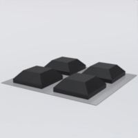 LEDUP counter ONE / MAX Quadrat-Gummifüße (x4) LEDUP counter ONE / MAX Quadrat-Gummifüße (x4)