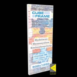 Messewand Modul CUBE-Frame LED 500x1250mm