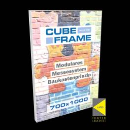 Messewand Modul CUBE-Frame LED 700x1000mm