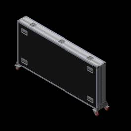 SWEDX Kiosk / Lamina Flight Case (28, 32, 40 und 50 Zoll)