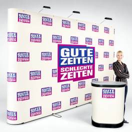Faltdisplay Messewand Classic 4x3 G inkl. Druck