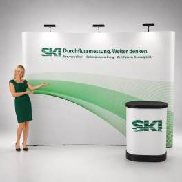 Messewand Faltdisplay Professional 4x3 G inkl. Druck