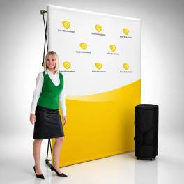 Faltdisplay Messewand Classic Textil 2x3 inkl. Druck