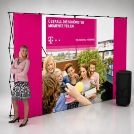 Faltdisplay Messewand Classic Textil 5x3 inkl. Druck