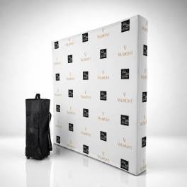 Faltdisplay Messewand Economy Textil 3x3 inkl. Druck