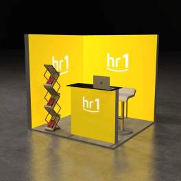 LED Messestand Budget 2x2 Eckstand LEDUP