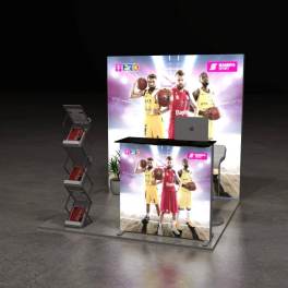 LED Messestand Budget 2x2 Kopfstand LED UP