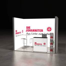 LED Messestand Medium 3x3 Reihenstand BIG LEDUP