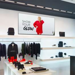LED Messewand zur Wandmontage 2000x1000