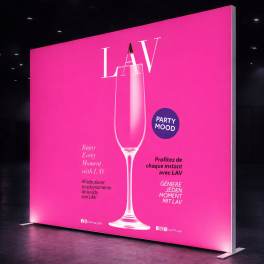 LED Messewand X-LED 3000x2500