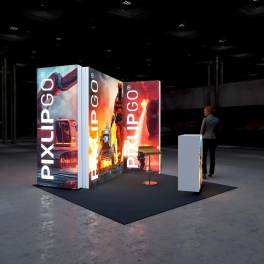 Pixlip LED Messestand 3x3 S-9