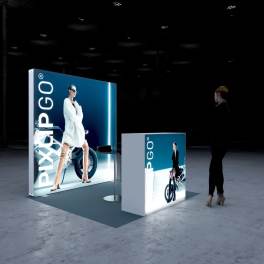 Pixlip LED Messestand 2x2 S-15 | LED Messestand mobil