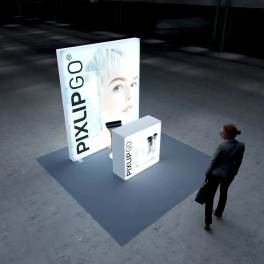 Pixlip LED Messestand 2x2 S-4 | LED Messestand mobil