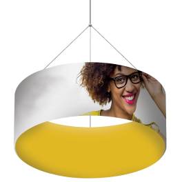 Messe Deckenhänger Round 2.0 S | 150 x 80cm | X-CITE® Werbesysteme