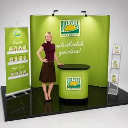 Faltdisplay Messestand 4x2m - F25 | X-CITE® Werbesysteme