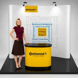 Mobiler Messestand Faltdisplay 2x3 m - Economy S | X-CITE® Werbesysteme