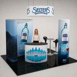 Mobiler Messestand Faltdisplay 3x3m - F2