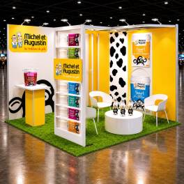Modularer Messestand Panoramic H-Line 3x3m - H11