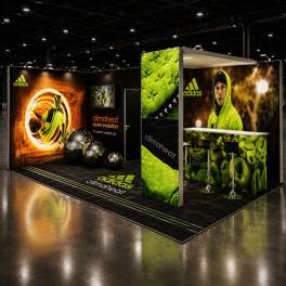 Modularer Messestand Panoramic H-Line 3x6m - H24