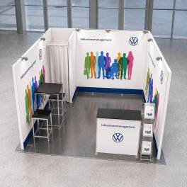 Messestand PICUP Small Reihenstand 3x3