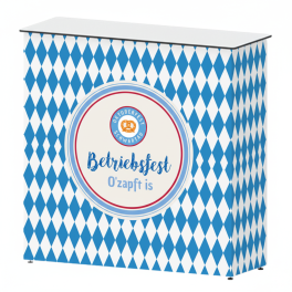 Werbetheke SoftExpo Fusion inkl. Druck, Thekenplatte und Transporttasche