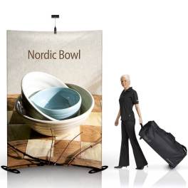 Expand Textil Messewand Grand Fabric Wall R 175 | 240 x 189cm | X-CITE® Werbesysteme