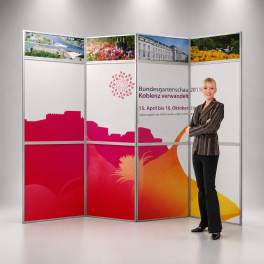 Messewand Faltwand 3x4 mit Druck | 239 x 292cm | X-CITE® Werbesysteme