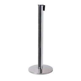 Absperrpfosten Gurt, Chrome/Blau