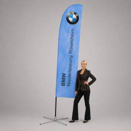 Beachflag Classic Straight L inkl. Druck