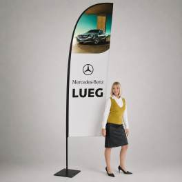 Beachflag Classic Straight M inkl. Druck