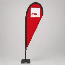 Beachflag Economy Drop M inkl. Druck