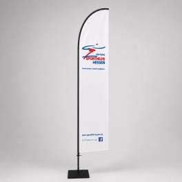 Beachflag Economy Straight XL inkl. Druck