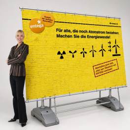 Outdoor Bannerwand Classic 250 inkl. Druck