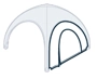 GYBE Seitenwand V4 (Reißverschluss oval) für Event Tent 10Feet GYBE Seitenwand V4 (Reißverschluss oval) für Event Tent 10Feet