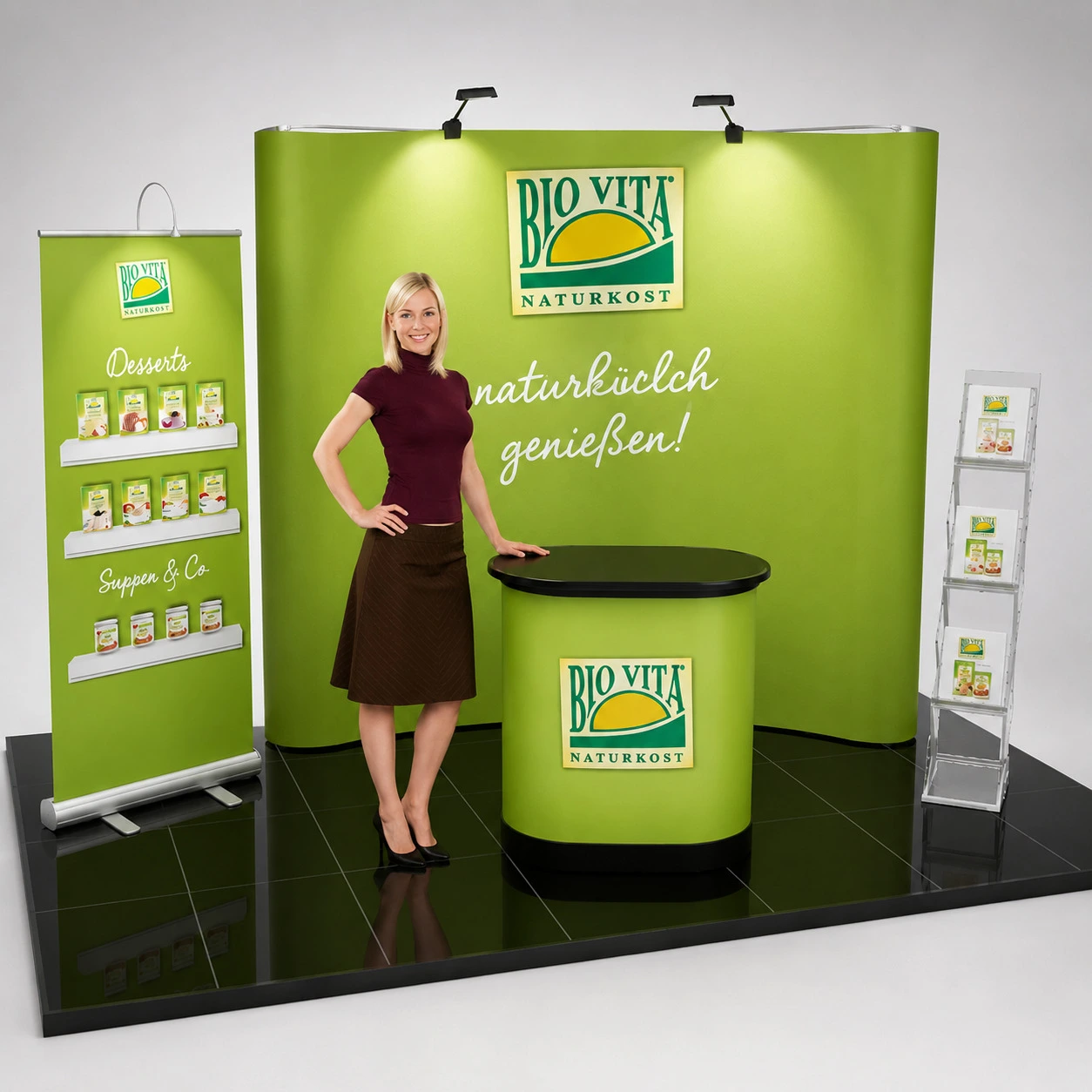 Faltdisplay Messewand Magnet