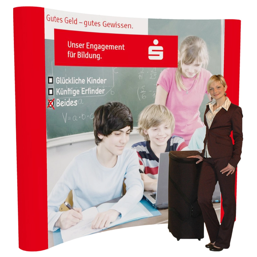 Textil Messewand mit Druck