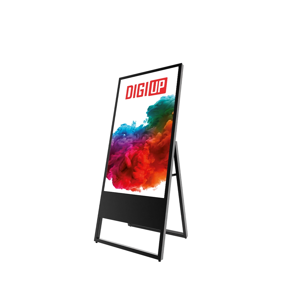 DIGI UP Stand Indoor 43 Zoll, schwarz | X-CITE® Werbesysteme ArtikelNr.: 2901401