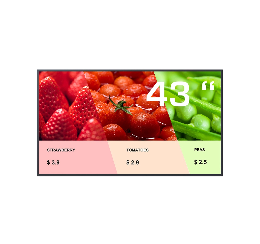 MOKA DS60P43 Digital Signage Screen 43 Zoll - 4K - 500 Nits - BrightSign integriert | X-CITE® Werbesysteme ArtikelNr.: 129024002