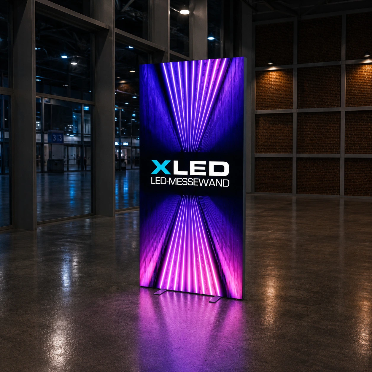 LED Rollup Messewand X-LED 850x2000 mit Druck | 85 x 200cm | X-CITE® Werbesysteme ArtikelNr.: 1600601