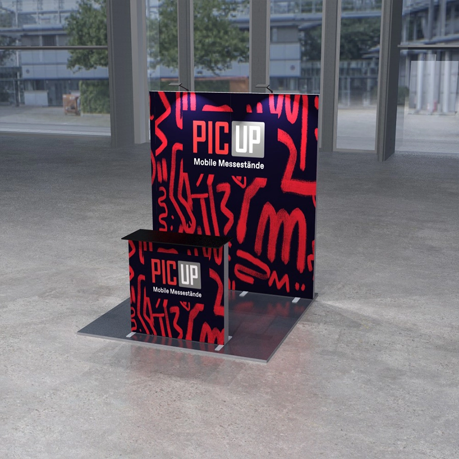 Messestand PICUP Small Kopfstand 2x2 | X-CITE® Werbesysteme