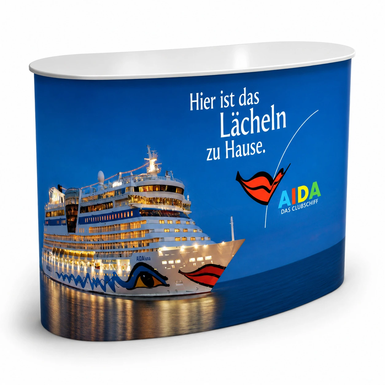 Messetheke / Werbetheke Classic Pro mit Druck | 120 x 92cm | X-CITE® Werbesysteme ArtikelNr.: 1500211