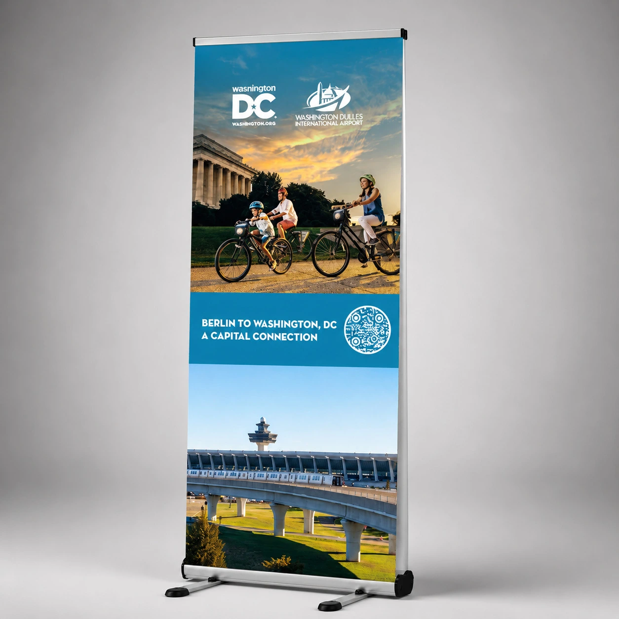 Rollup Display Outdoor inkl. Druck und Transporttasche | X-CITE® Werbesysteme ArtikelNr.: 3000803