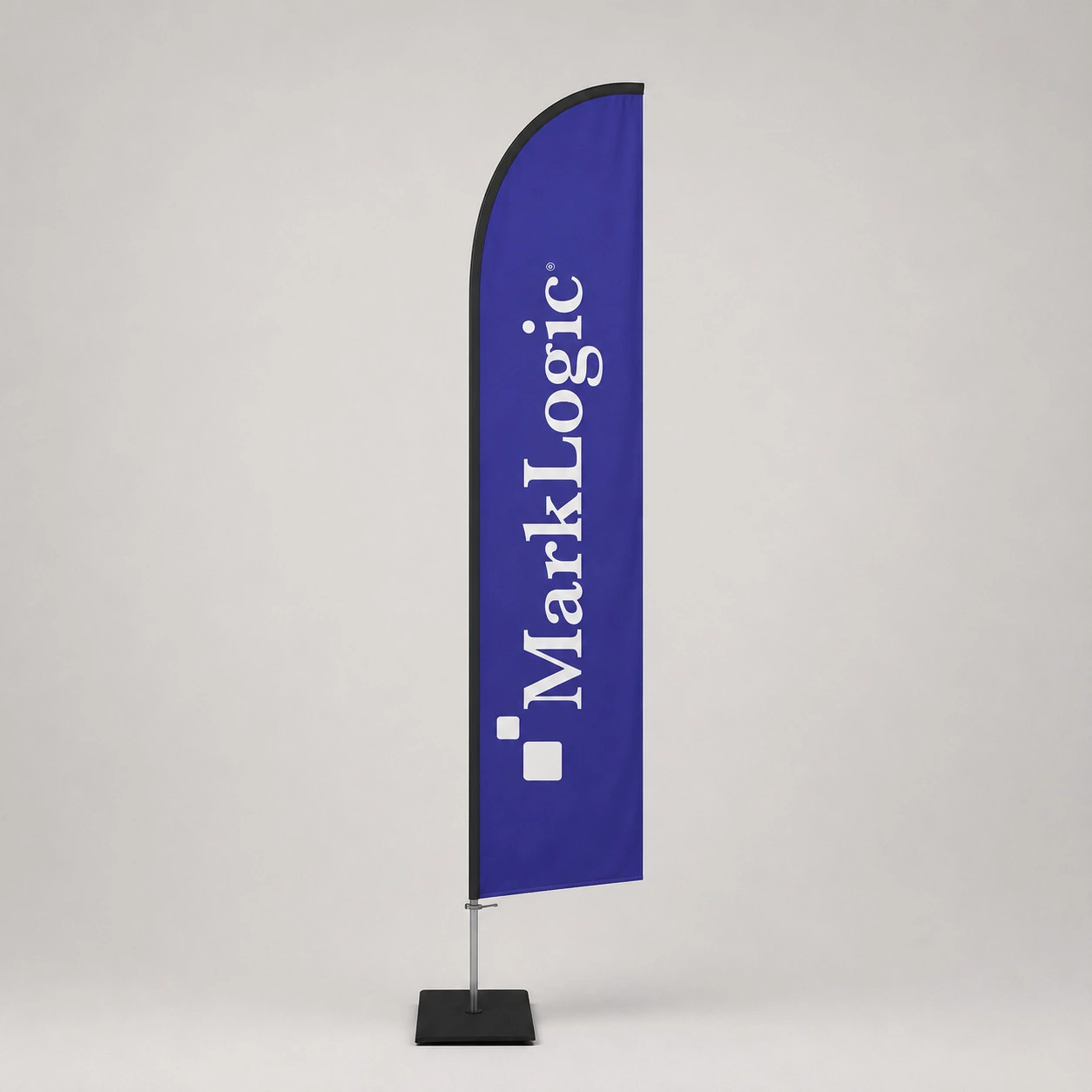 Beachflag Economy Straight M mit Druck | 308 x 78cm | X-CITE® Werbesysteme